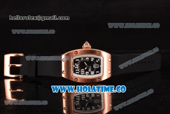 Richard Mille RM 007 Miyota 9015 Automatic Rose Gold Case with White Inner Bezel and Arabic Numeral Markers (K) - Click Image to Close